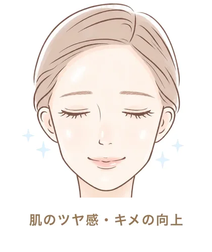 肌のツヤ感・キメの向上